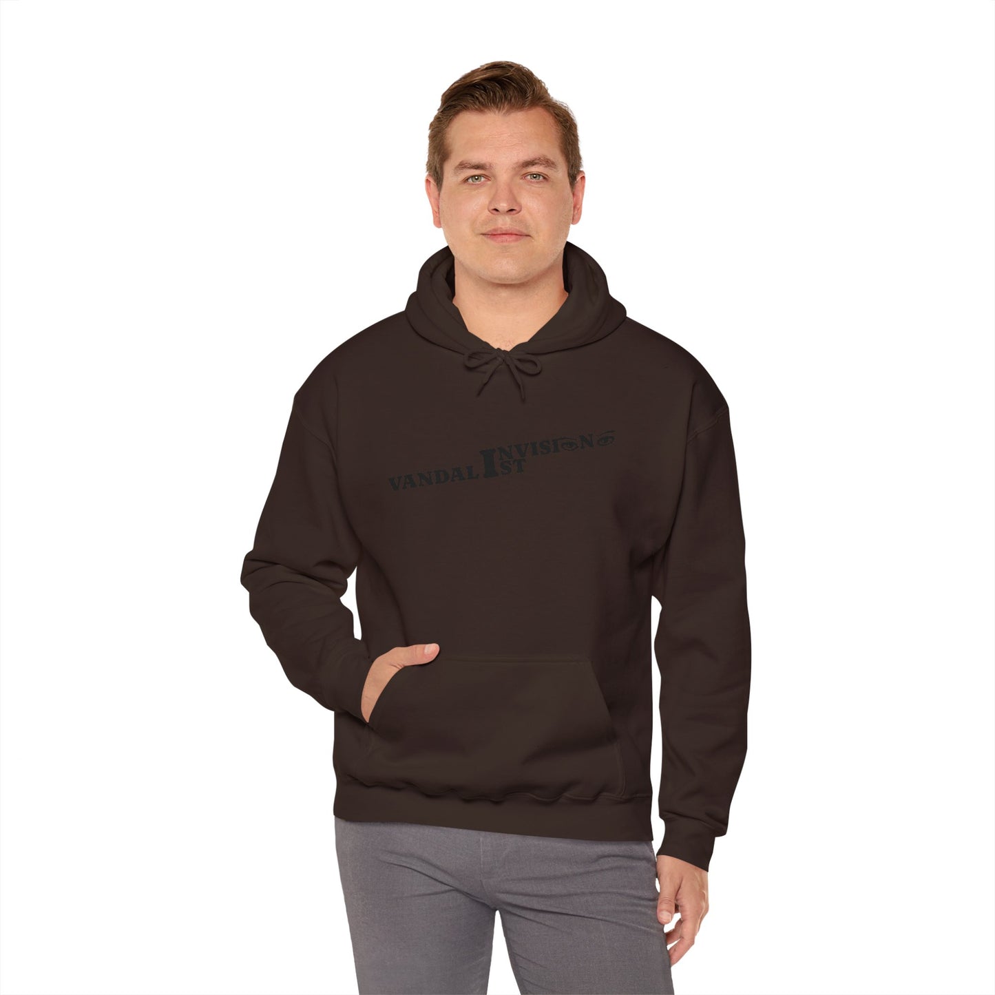 Unisex Heavy Blend™ Hoodie - 'Invisible Vandalist' Graphic Sweatshirt for Urban Style